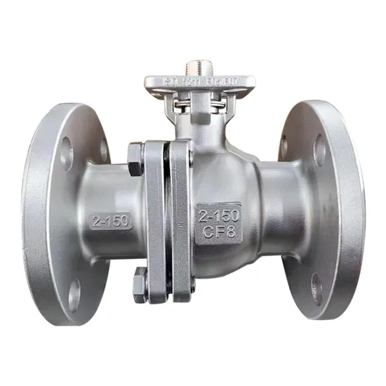 2PC Type 150lb Stainless Steel Material Ball Valve with ISO Direct Mounting Pad